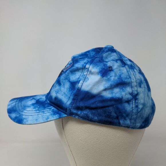 Stitch Men's Slideback Hat Blue Tie Dye Embroidered Logo Vent Holes - Picture 3 of 6